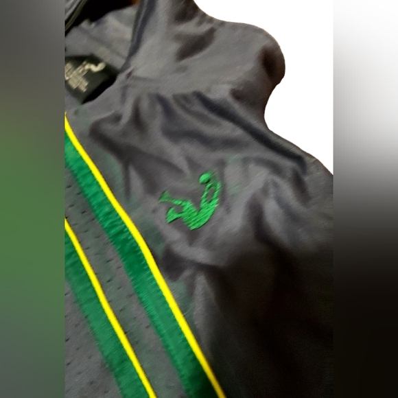 - Shaq L Track Suit Gray Green Vintage 90s Jacket Pants Fullzip Athletic … - Picture 4 of 7